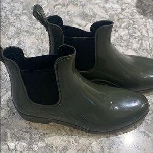 Green Rain boots